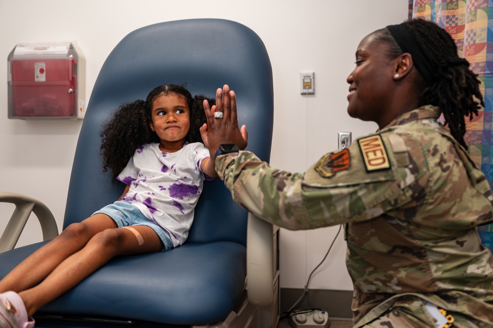 The 325th MDG opens immunizations to families