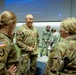 U.S. Army Brig. Gen. James D. Burk, Chief Army Nurse Corps, visits with Army nurses during an official visit to Walter Reed