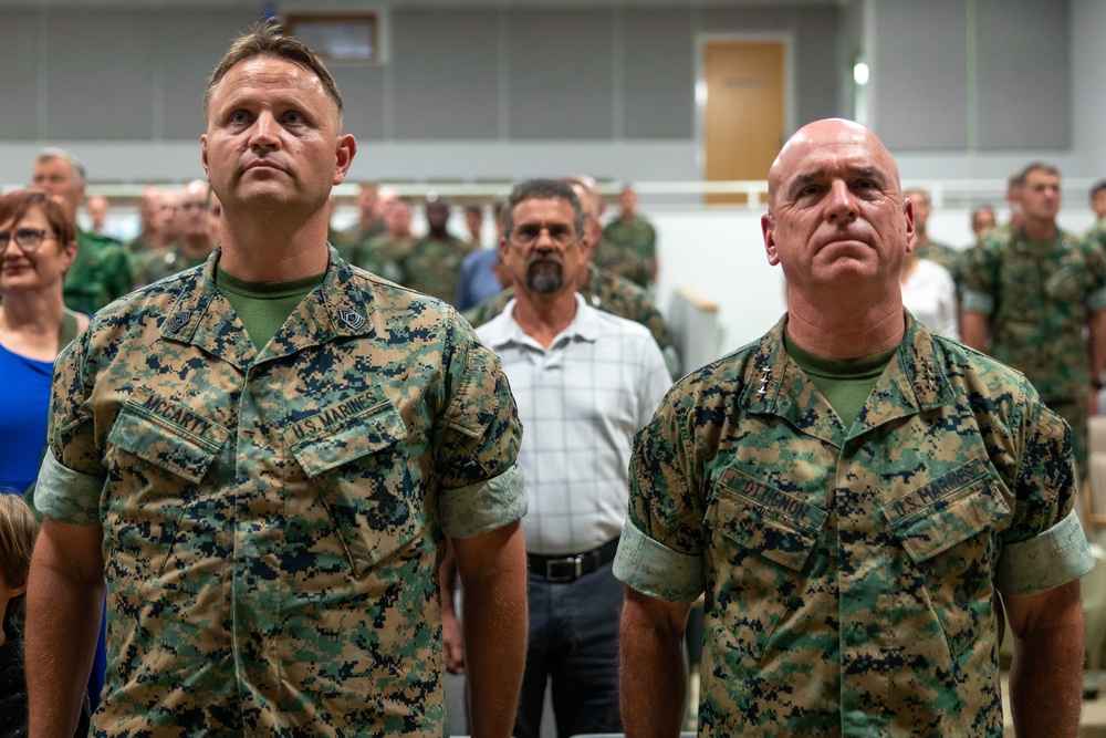 MGySgt McCarty Retirement Ceremony