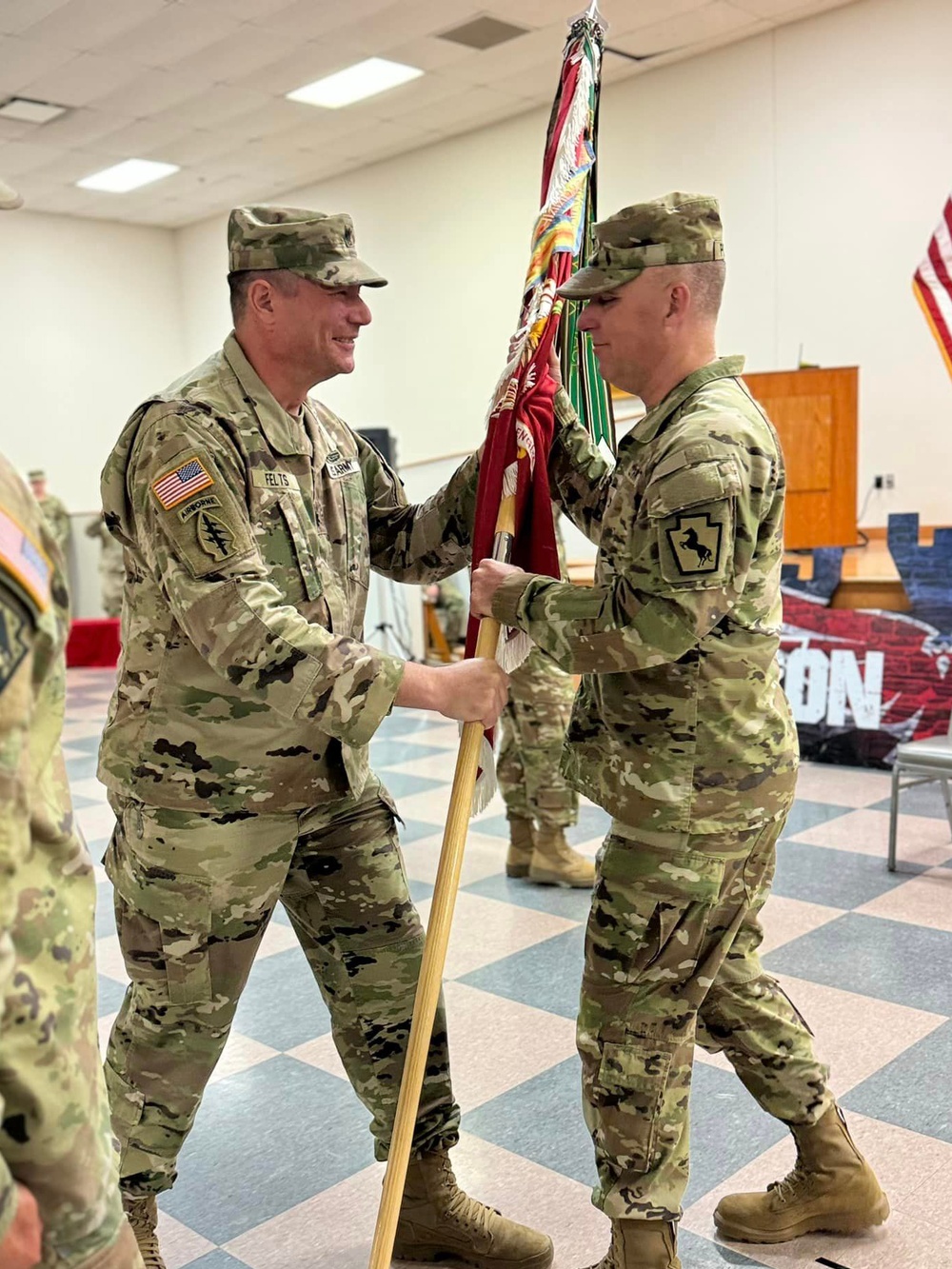 337th Engineer Battalion change of command