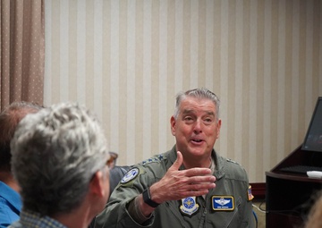 AMC commander hosts Congressional delegation flight at Joint Base Andrews