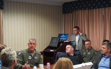 AMC commander hosts Congressional delegation flight at Joint Base Andrews