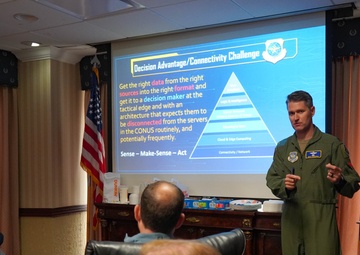 AMC commander hosts Congressional delegation flight at Joint Base Andrews