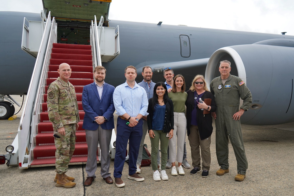 AMC commander hosts Congressional delegation flight at Joint Base Andrews