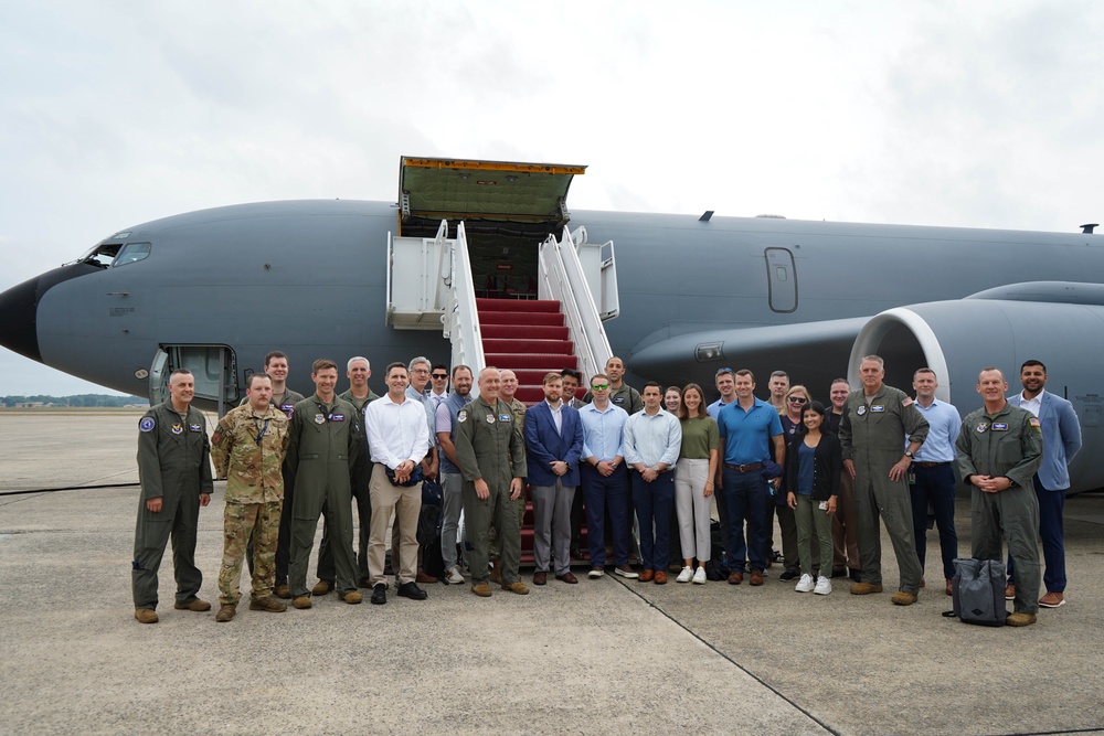 AMC commander hosts Congressional delegation flight at Joint Base Andrews