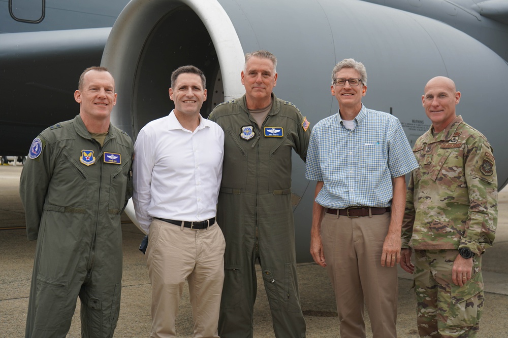 AMC commander hosts Congressional delegation flight at Joint Base Andrews