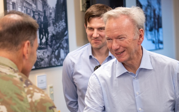 Former Google CEO Visits XVIII Airborne Corps