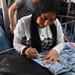 USAID/Egypt Mission Director Sean Jones tours Smart Garment, a denim manufacturer based in Port Said, Egypt