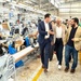 USAID/Egypt Mission Director Sean Jones tours Smart Garment, a denim manufacturer based in Port Said, Egypt