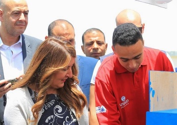 USAID/Egypt partners with Egypt’s Ministry of Education and Technical Education and Mountain View Egypt to inaugurate the Mountain View International Applied Technology School (IATS) in Qalyubia.