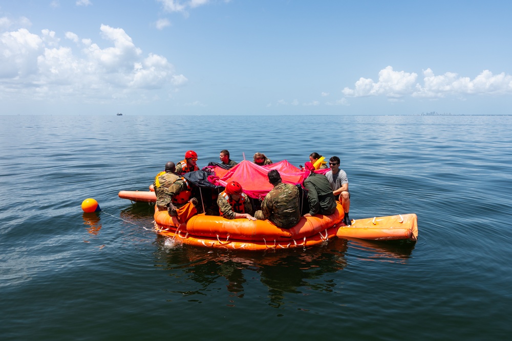 SERE water survival training at MacDill