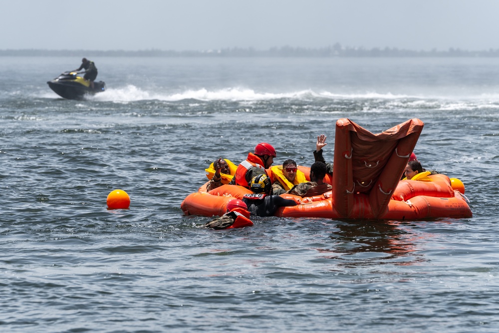 SERE water survival training at MacDill