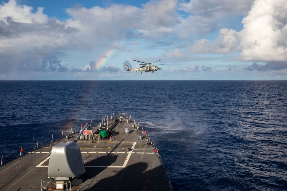 Helicopter flies over O’Kane