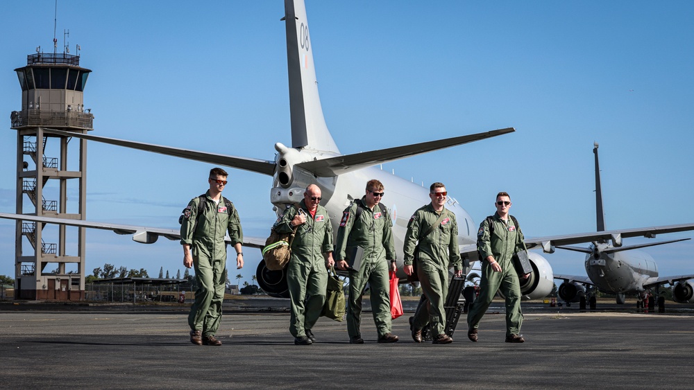 Royal Air Force P-8A Poseidon crew conduct anti-submarine warfare training sortie during RIMPAC 2024