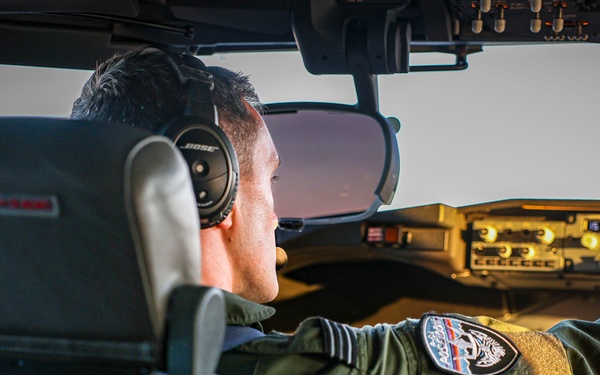 Royal Air Force P-8 pilot conducts antisubmarine warfare training during RIMPAC 2024