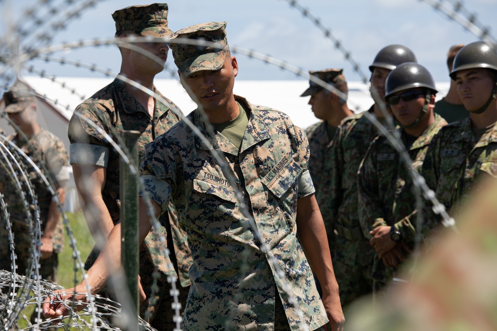 RD24 | 9th ESB, JGSDF conduct Obstacle Construction Training