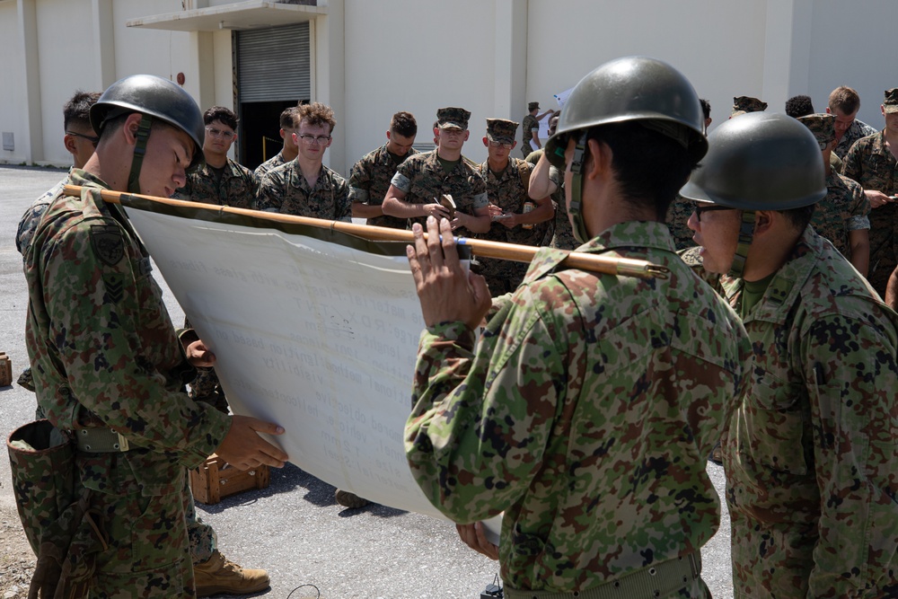 RD24 | 9th ESB, JGSDF conduct Obstacle Construction Training