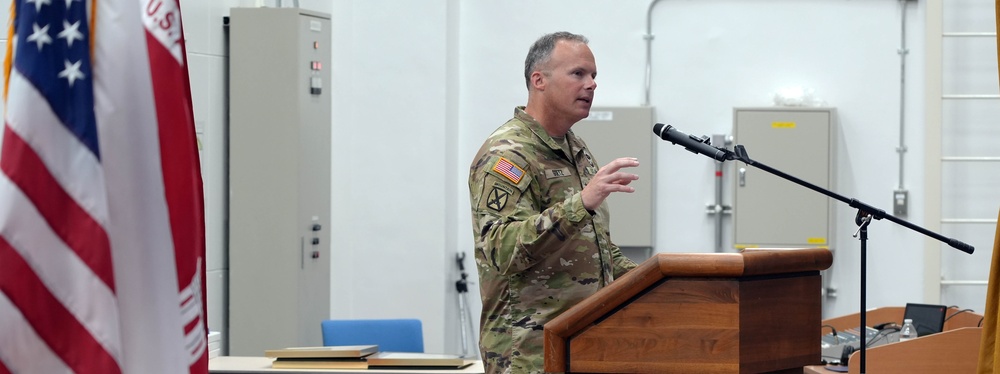 Brig. Gen. Clete Goetz Addresses the Crowd