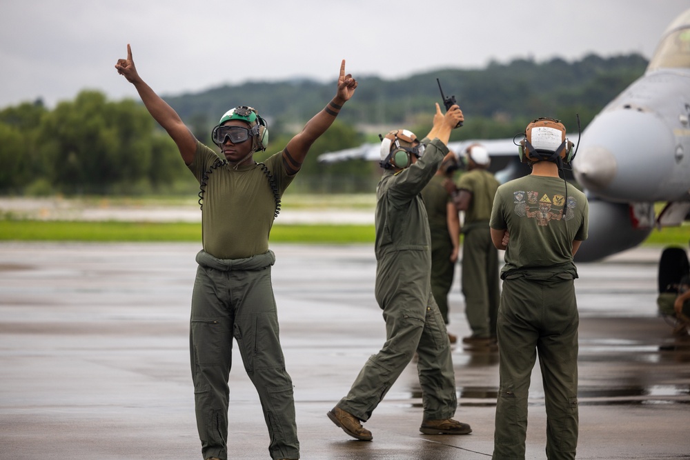 Ready for Takeoff! | VMFA (AW)-224 Marines Conduct Flight Operations at Suwon AB South Korea