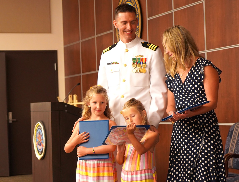 Commander Takach Retirement Ceremony onboard Cheatham Annex