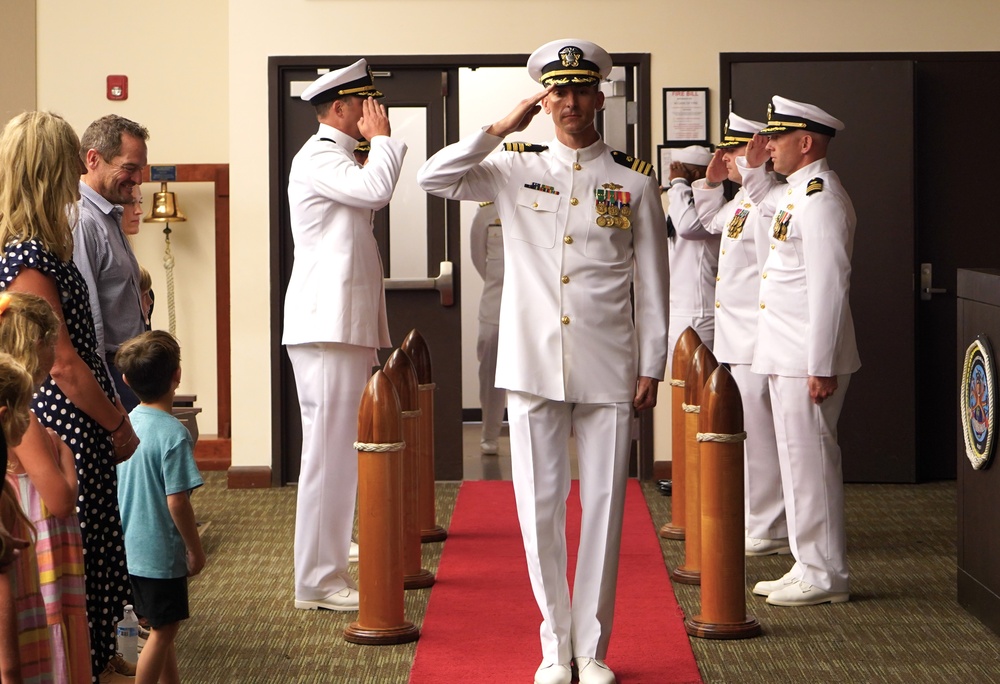 Commander Takach Retirement Ceremony onboard Cheatham Annex