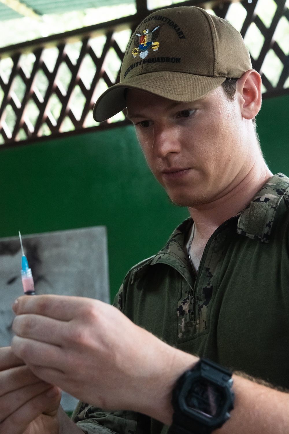 Continuing Promise 2024 personnel provide veterinary assistance in Cabécar, Costa Rica