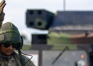 3-265th Air Defense Artillery Regiment Soldiers train in Camp Shelby during XCTC