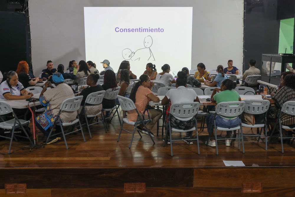 Women, Peace, and Security (WPS) held seminar on gender-based violence at the House of Culture in Limón, Costa Rica