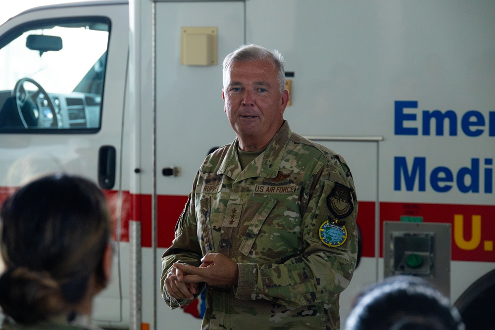 Sailors and Firefighters are recognized for acquisition of three ambulances from Camp Humphreys
