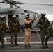 Capt. Pete Riebe participates in helicopter operations aboard Abraham Lincoln