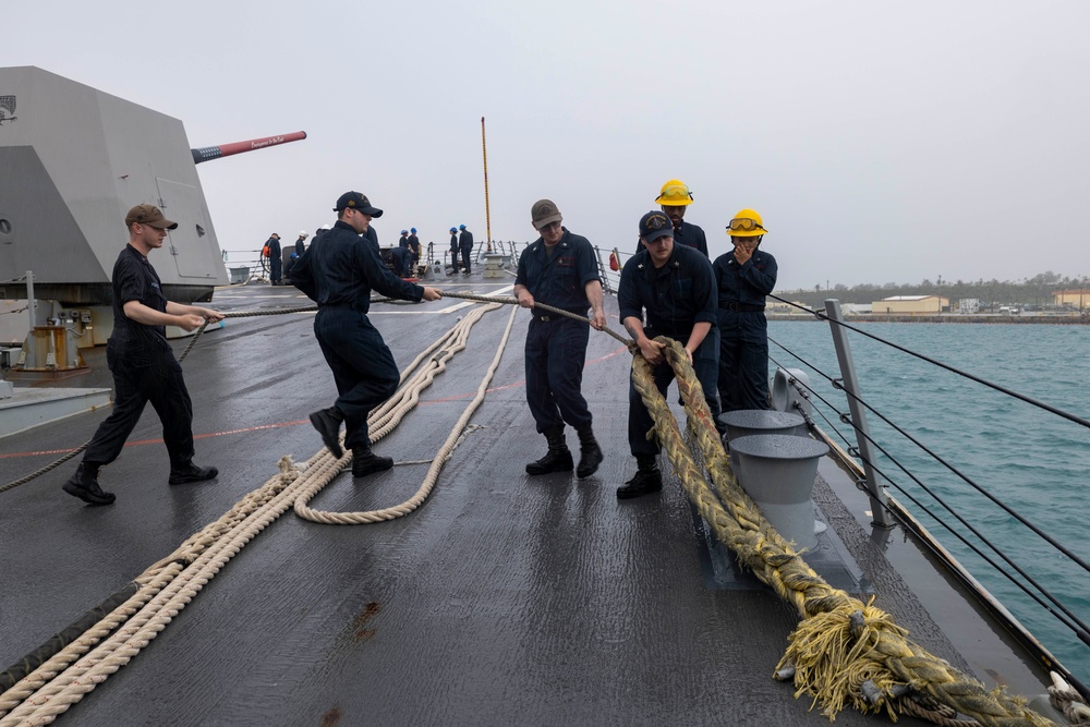 USS Rafael Peralta (DDG 115) Visits Guam