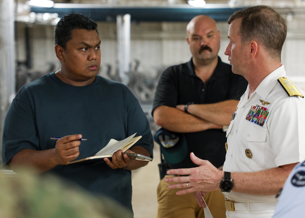 Military Sealift Command USNS City of Bismarck (T-EPF 14) Supports an Interview with Local Media at Changi Naval Base, Singapore