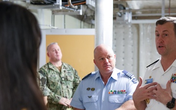 Military Sealift Command USNS City of Bismarck (T-EPF 14) Supports an Interview with Local Media at Changi Naval Base, Singapore