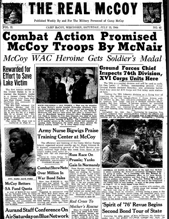 This Month in Fort McCoy History — July