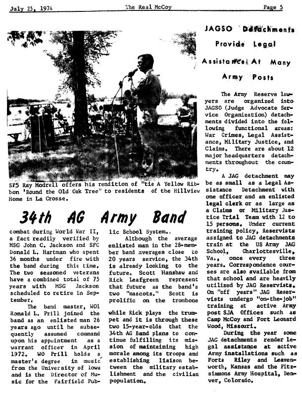 This Month in Fort McCoy History — July