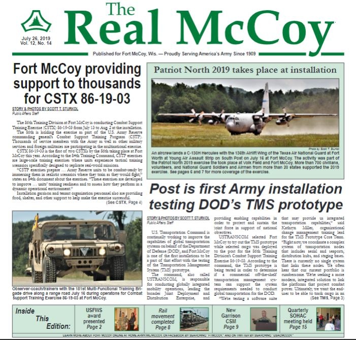 This Month in Fort McCoy History — July