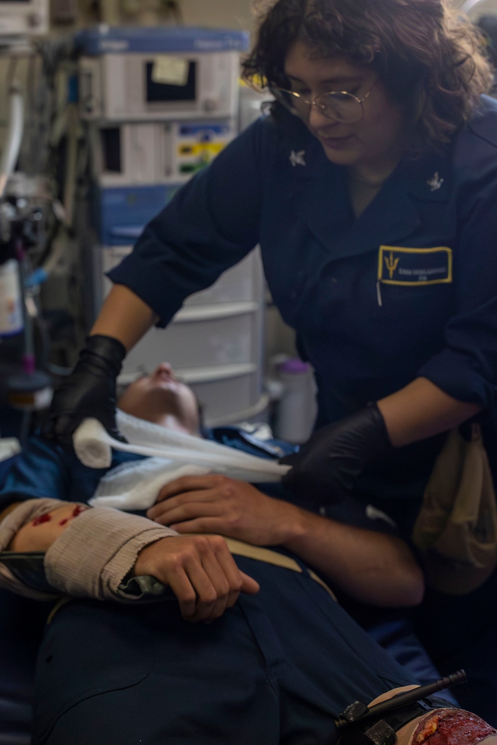 Mass Casualty Drill Aboard USS Tripoli