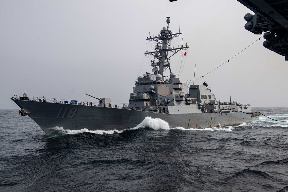 DVIDS - Images - USS Theodore Roosevelt Conducts a Fueling-At-Sea with ...