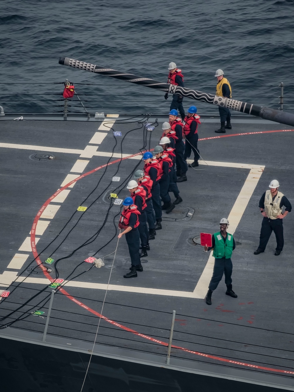 USS Theodore Roosevelt Conducts a Fueling-At-Sea with USS Daniel Inouye