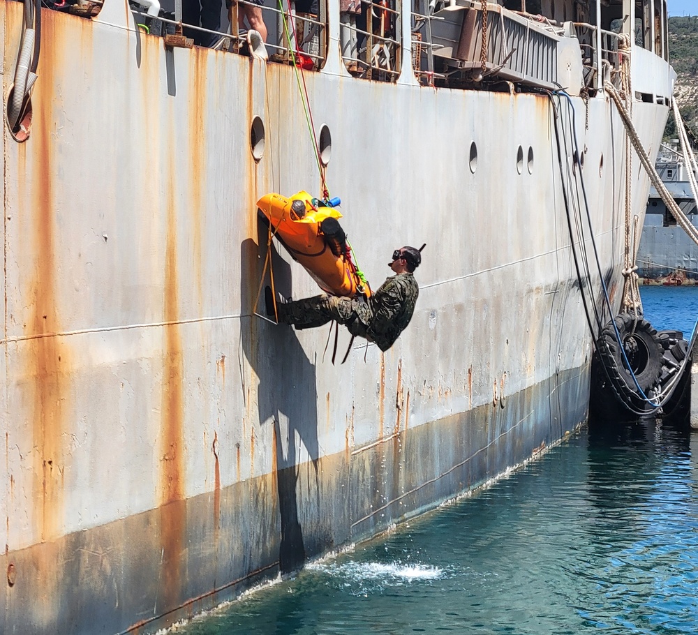 Landstuhl Regional Medical Center Soldiers take part in Maritime Medical Combat Training in Greece