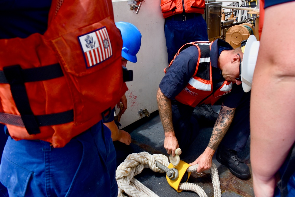 U.S. Coast Guard completes successful rescue, tow of motor yacht Black Pearl 1 to the Republic of Palau