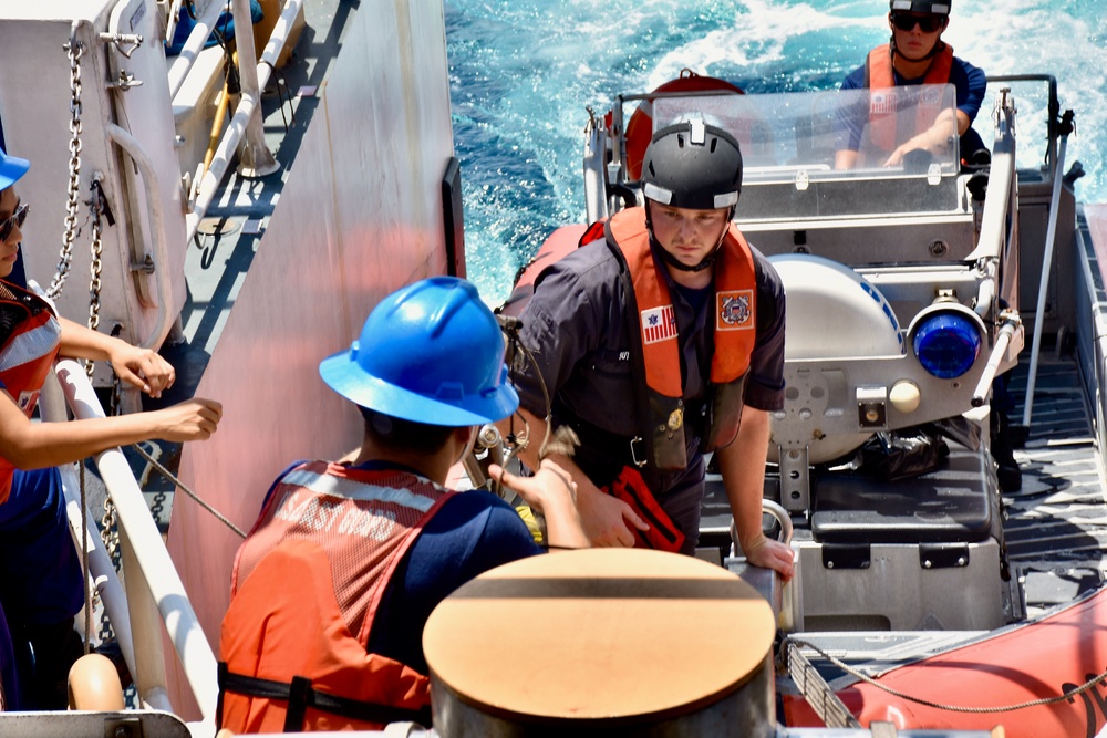 U.S. Coast Guard completes successful rescue, tow of motor yacht Black Pearl 1 to the Republic of Palau