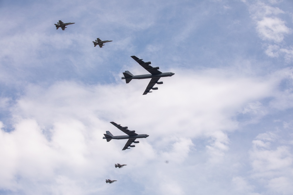 U.S. Air Force B-52H Stratofortress Arrive at MKAB