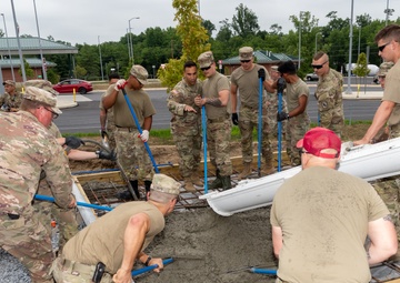 Pa. National Guard engineers lay groundwork for static display installation