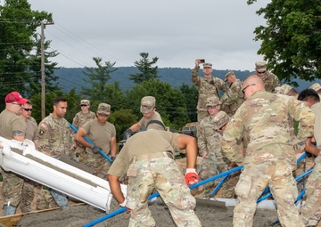 Pa. National Guard engineers lay groundwork for static display installation