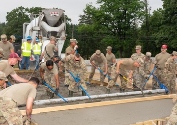Pa. National Guard engineers lay groundwork for static display installation