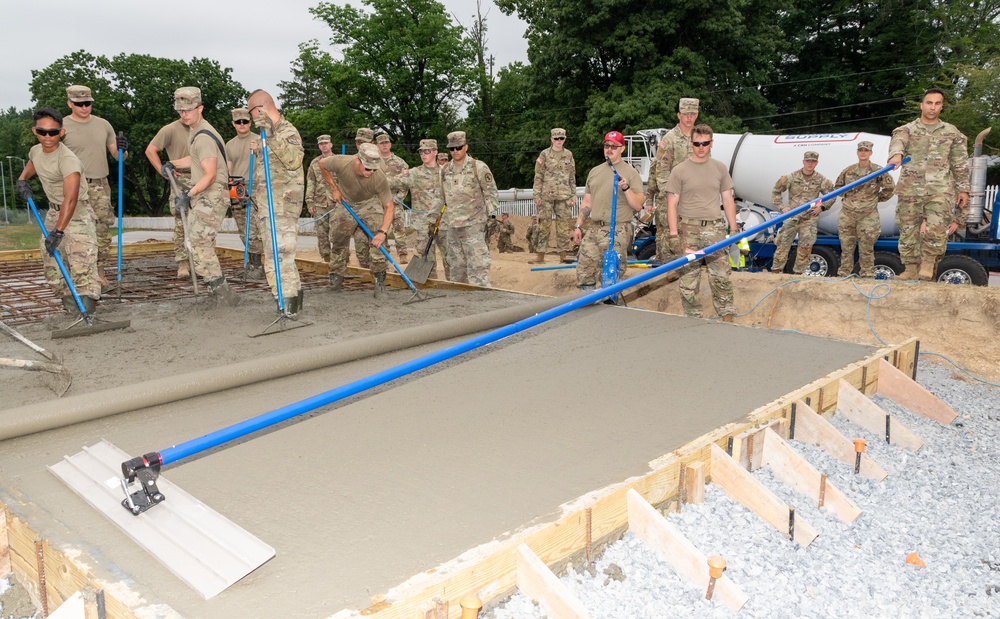 Pa. National Guard engineers lay groundwork for static display installation