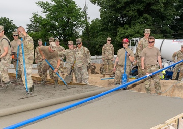 Pa. National Guard engineers lay groundwork for static display installation