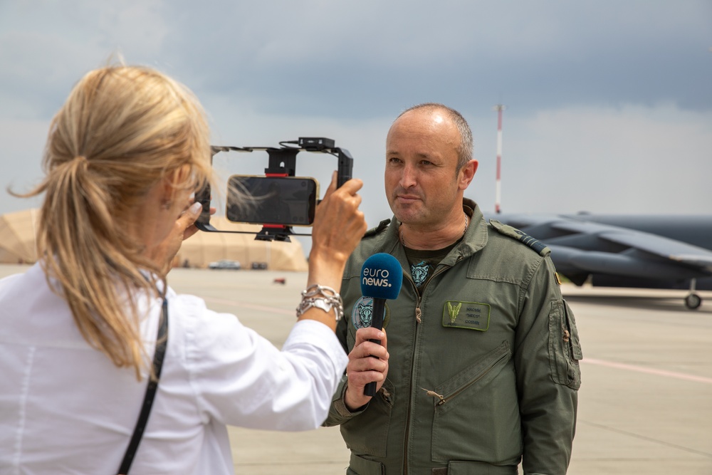 Historic Display of U.S. Air Force B-52H Stratofortress Strengthens NATO Ties