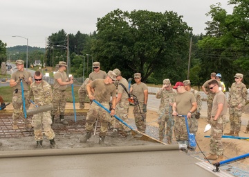 Pa. National Guard engineers lay groundwork for static display installation